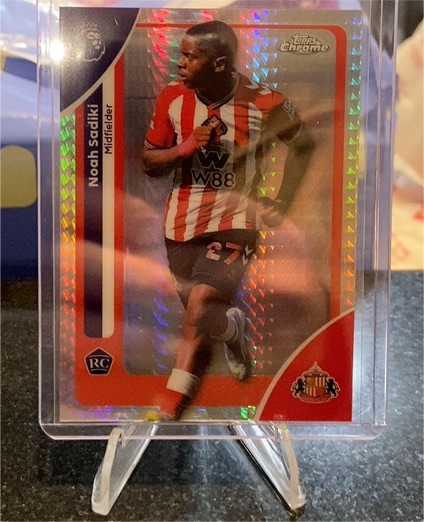 2026 Topps Chrome Premier League #161 Noah Sadiki — front