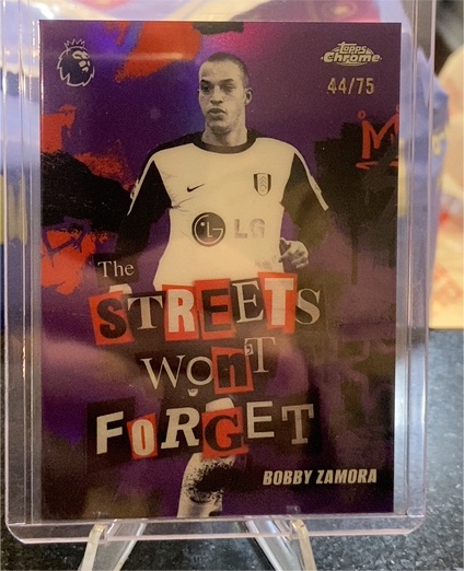 2026 Topps Chrome Premier League #SWF-9 Bobby Zamora The Streets Won't Forget — front