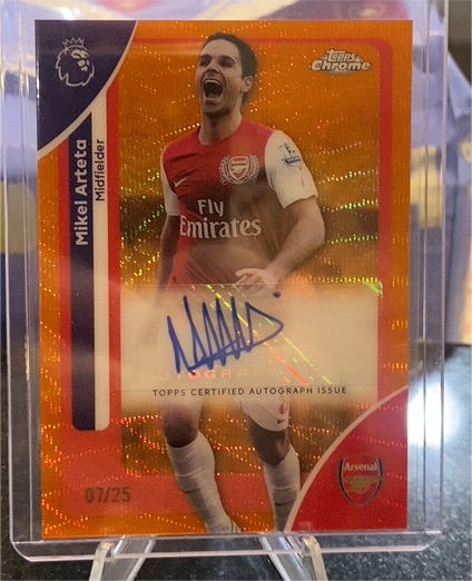 2025 Topps Chrome Premier League #CA-MA Mikel Arteta — front