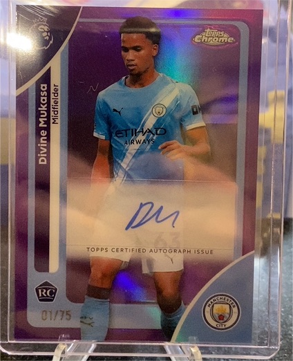 2026 Topps Chrome Premier League #128 Divine Mukasa — front