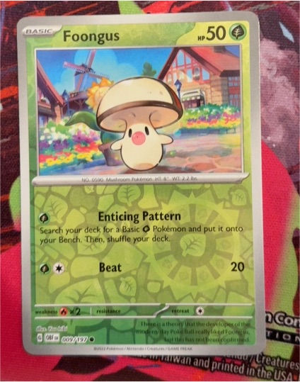 2023 Pokémon SV03: Obsidian Flames #009 Foongus — front