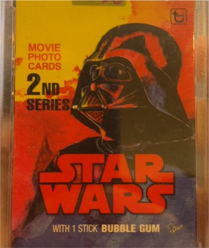 1977 Topps Star Wars 2nd Series Wrapper Darth Vader — front