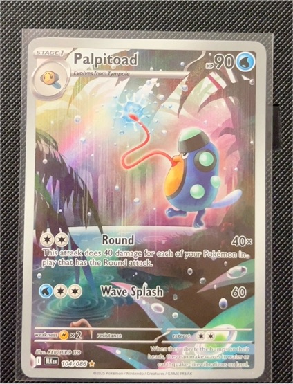 2025 Pokémon SV Black Bolt #104 Palpitoad — front