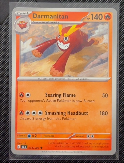 2023 Pokémon SV: Black Bolt #014 Darmanitan — front