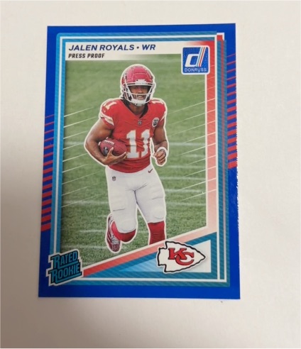 2025 Panini Donruss #321 Jalen Royals — front