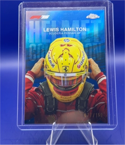 2025 Topps Chrome Formula 1 #HC-2 Lewis Hamilton Helmet Collection — front