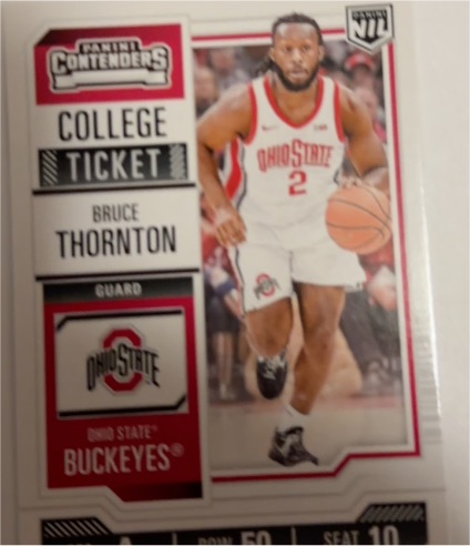 2025 Panini Contenders College Ticket #19 Bruce Thornton — front