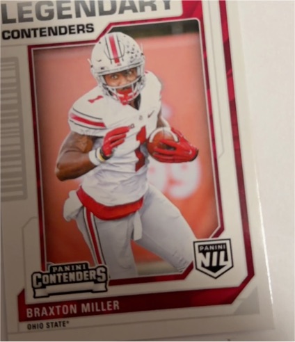 2025 Panini NIL Legendary Contenders #43 Braxton Miller — front