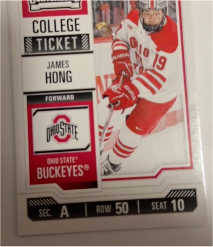 2025 Panini Ohio State Contenders College Ticket #16 James Hong — front