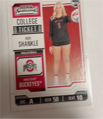 2025 Panini Contenders College Ticket #33 Ava Shankle — front