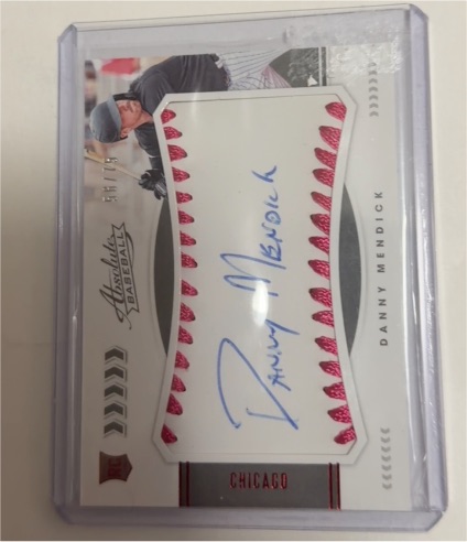 2020 Panini Absolute #110 Danny Mendick Rookie Auto — front