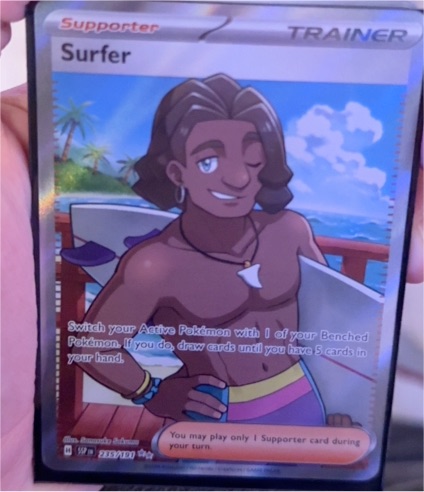 2022 Pokémon TCG Surging Sparks #235 Surfer — front