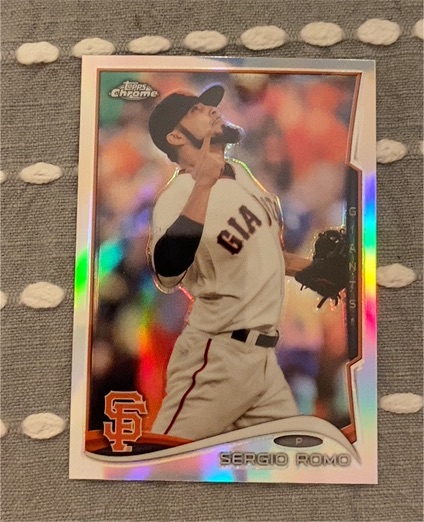 2014 Topps Chrome #177 Sergio Romo — front