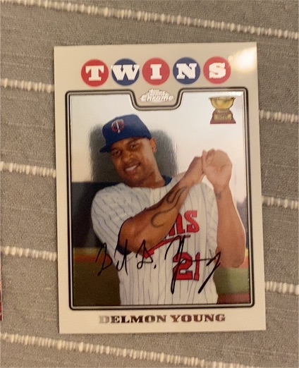 2008 Topps Chrome #51 Delmon Young — front