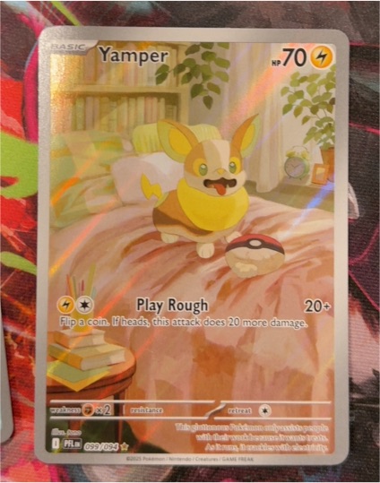 2025 Pokémon Phantasmal Flames #099 Yamper — front