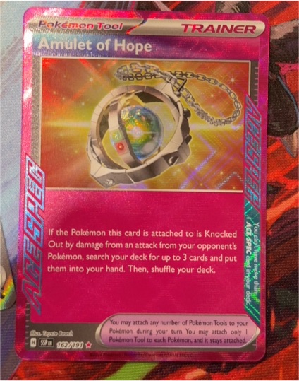 2024 Pokémon TCG Surging Sparks #162 Amulet of Hope — front