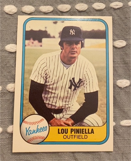 1981 Fleer #85 Lou Piniella — front