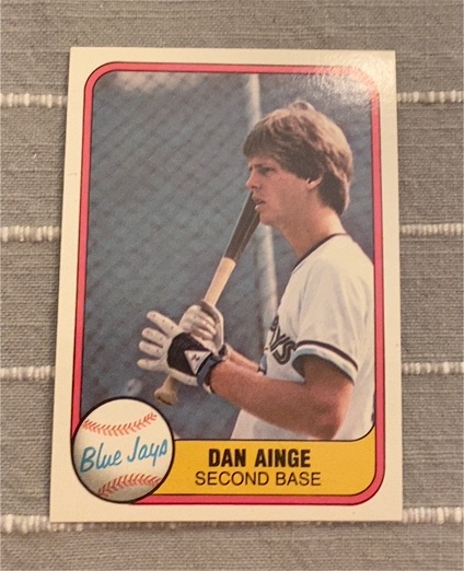 1981 Fleer #418 Dan Ainge — front