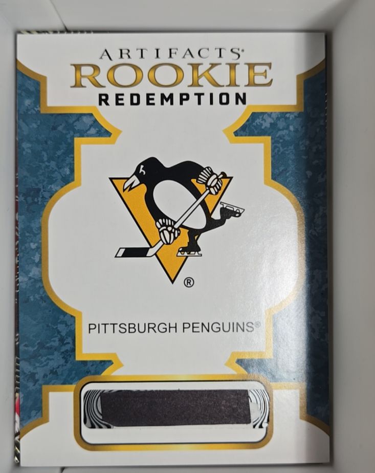 2022 Panini Artifacts Rookie Redemption Pittsburgh Penguins — front
