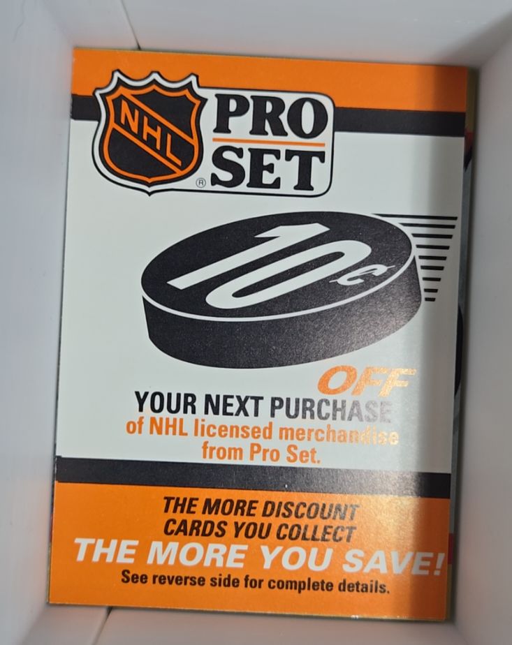 1990-91 Pro Set #NNO 10 Cents Off Offer (The More You Save!) — front