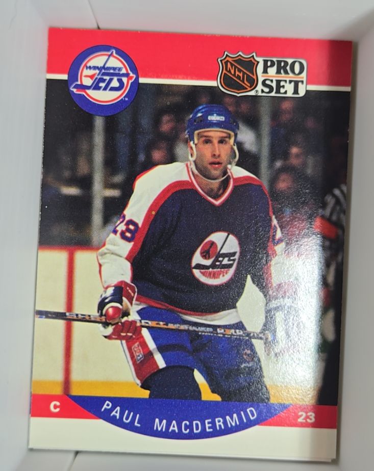 1990-91 Pro Set #331 Paul MacDermid — front