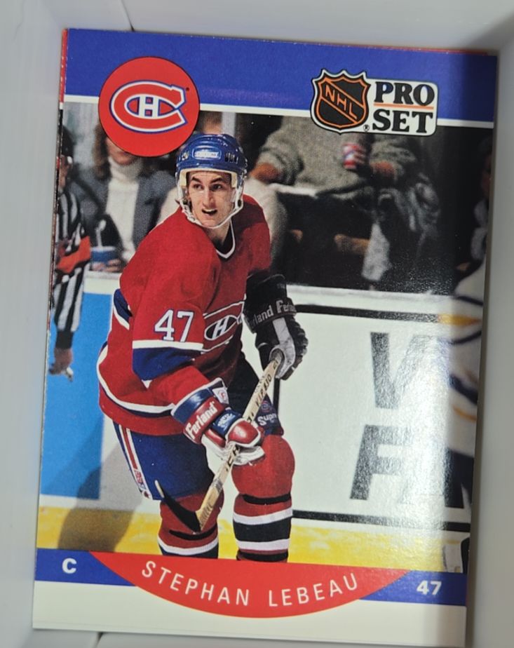 1990-91 Pro Set #152 Stephan Lebeau — front