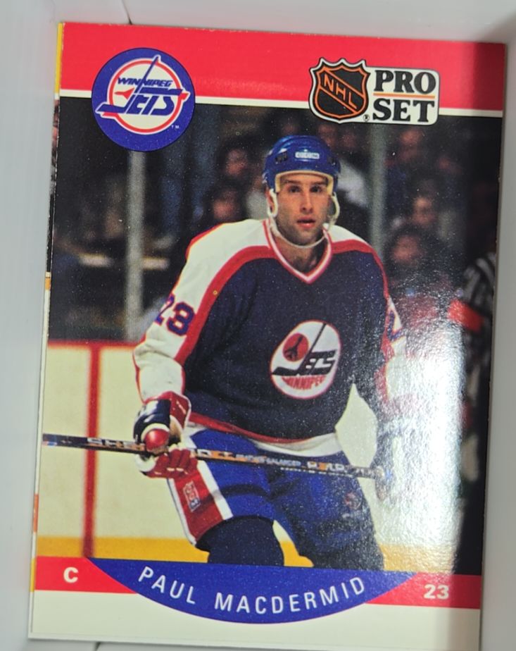 1990-91 Pro Set #331 Paul MacDermid — front