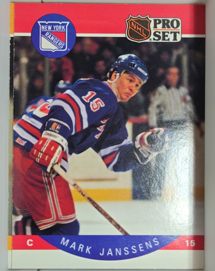 1990-91 Pro Set #199 Mark Janssens — front