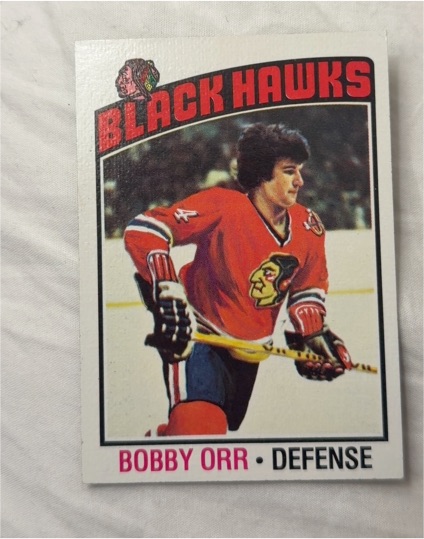1976-77 Topps #213 Bobby Orr Chicago Blackhawks — front