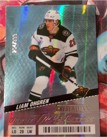 2024-25 Upper Deck Credentials #141 Liam Ohgren — front