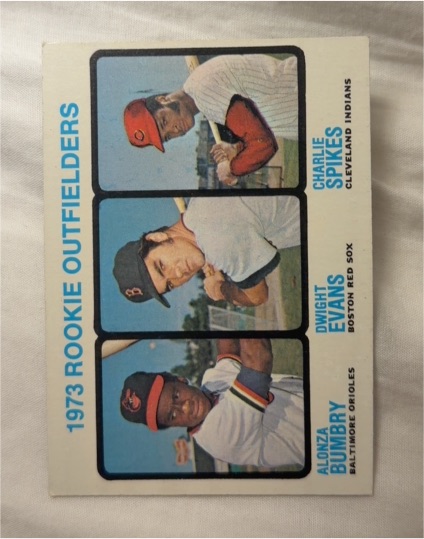 1973 Topps #614 Rookie Outfielders Dwight Evans, Al Bumbry, Charlie Spikes — front