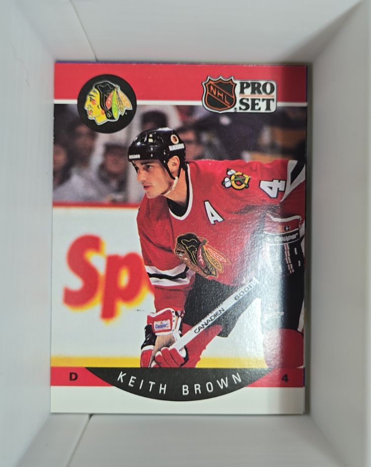 1990-91 Pro Set #49 Keith Brown — front