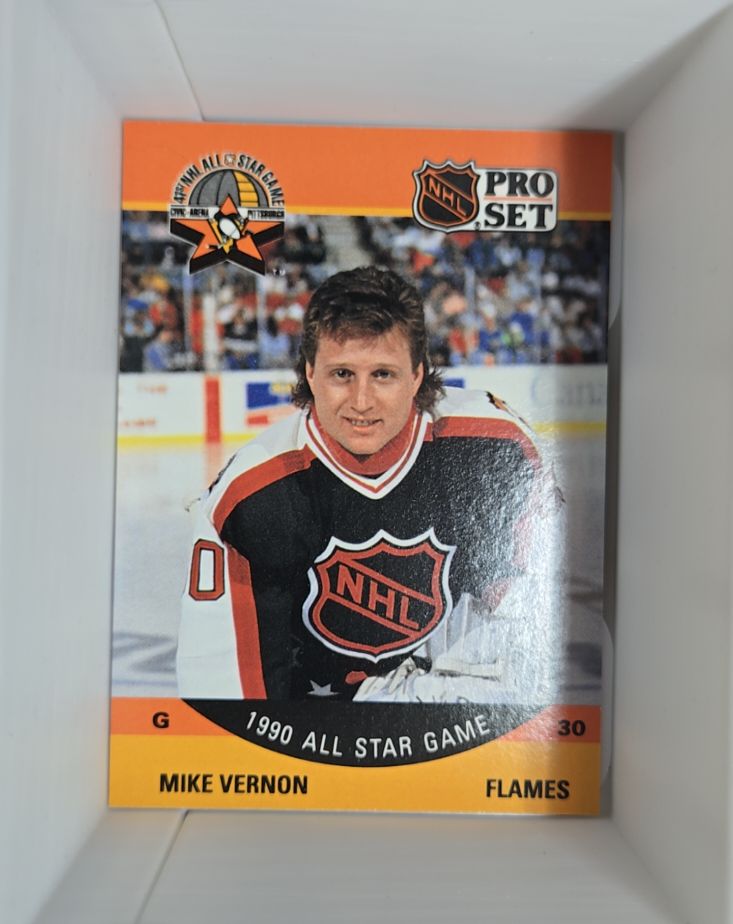 1990-91 Pro Set #338 Mike Vernon — front