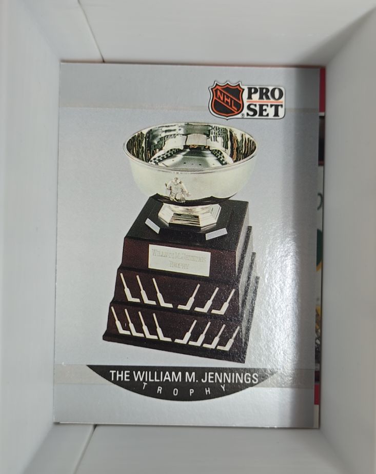 1990-91 Pro Set #382 The William M. Jennings Trophy — front