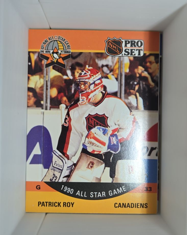 1990-91 Pro Set #359 Patrick Roy All Star Game Montreal Canadiens — front