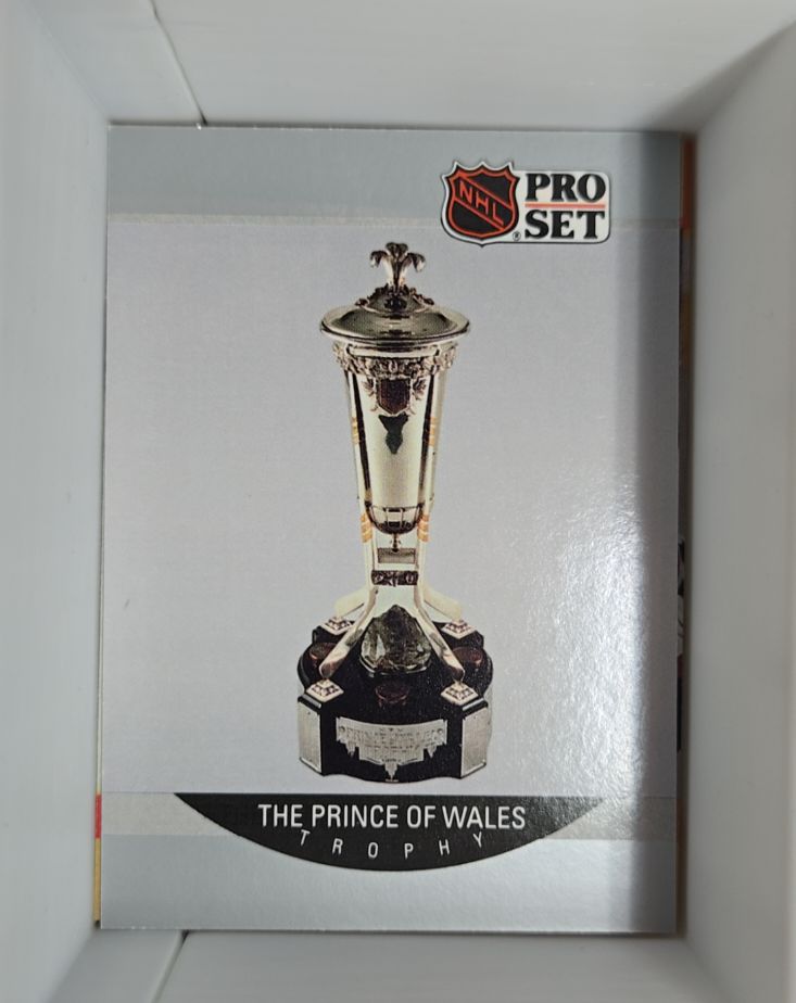 1990 Pro Set #393 The Prince of Wales Trophy Boston Bruins — front