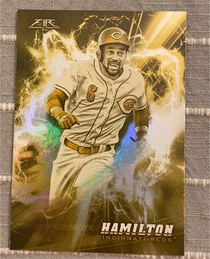 2018 Topps Fire #58 Billy Hamilton — front