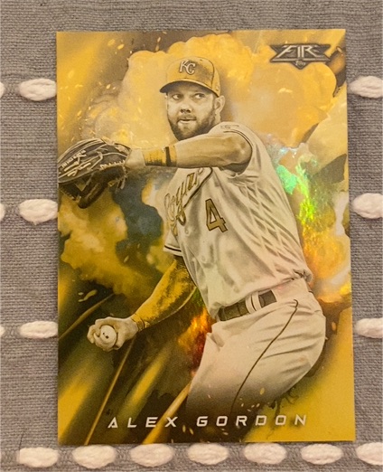 2018 Topps Fire #168 Alex Gordon — front