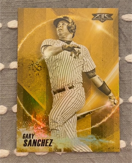 2018 Topps Fire Power Producers Gold Minted #PP-8 Gary Sanchez — front