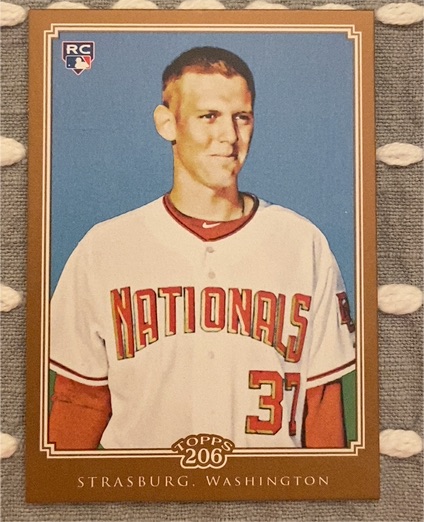 2010 Topps 206 #55 Stephen Strasburg — front