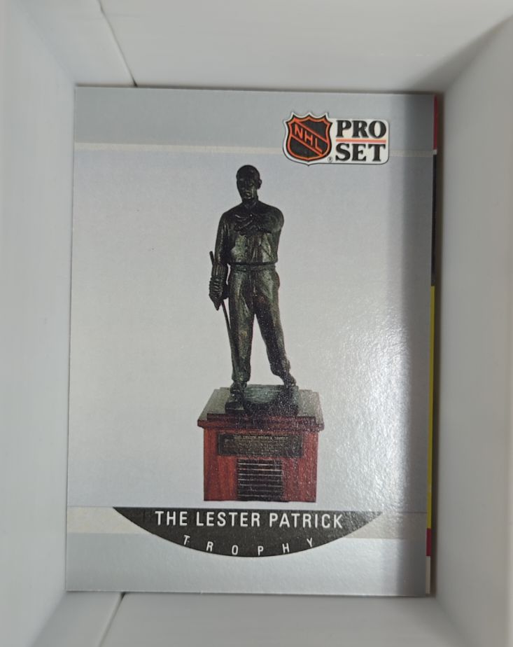 1990-91 Pro Set #385 The Lester Patrick Trophy — front