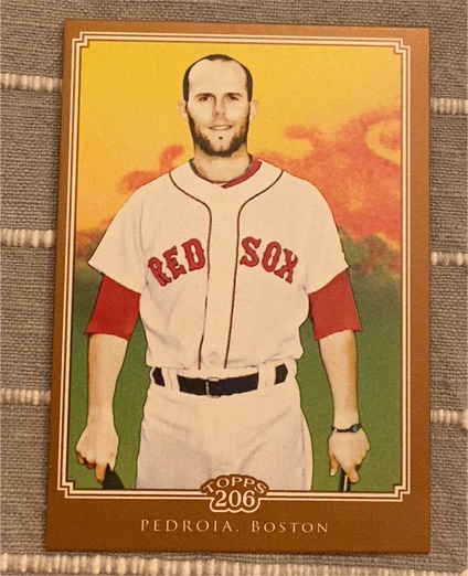 2010 Topps 206 #73 Dustin Pedroia — front