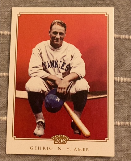 2010 Topps 206 #182 Lou Gehrig — front