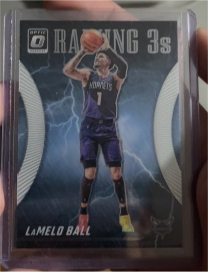 2023-24 Panini Donruss Optic #12 LaMelo Ball Raining 3s — front