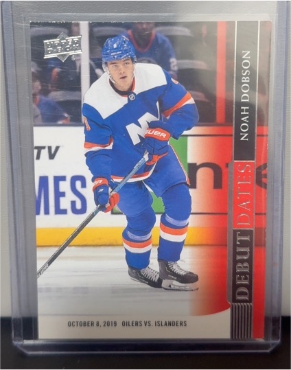 2020-21 Upper Deck #DD-13 Noah Dobson Debut Dates — front