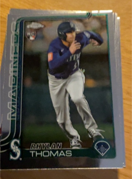 2025 Topps Chrome Update #USC185 Rhylan Thomas — front