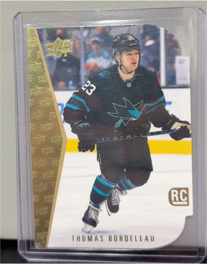 2022-23 Upper Deck Series 1 1994-95 Rookie Tribute Die Cuts #RDT-9 Thomas Bordeleau — front