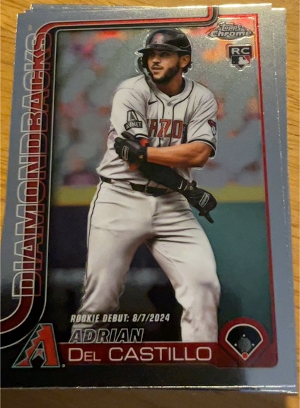 2025 Topps Chrome Update #USC92 Adrian Del Castillo RC — front