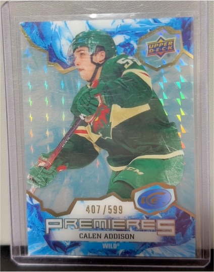 2021-22 Upper Deck Ice Premieres #215 Calen Addison — front