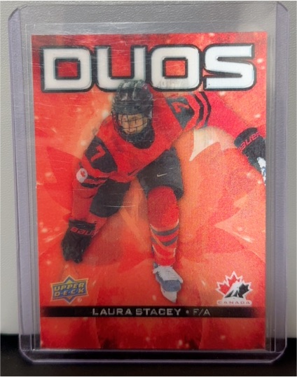 2020 Upper Deck Team Canada Juniors DUOS Laura Stacey — front
